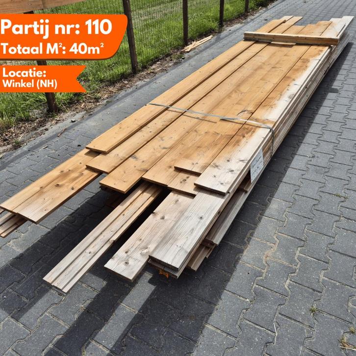 Partij Thermo Mix Vuren/Frake 3200-5400x185x18-20mm, Doe-het-zelf en Verbouw, Platen en Panelen, Ophalen of Verzenden