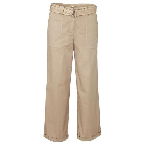 Cambio Sport • beige pantalon met rechte pijpen • 36, Kleding | Dames, Broeken en Pantalons, Beige, Nieuw, Maat 36 (S), Verzenden