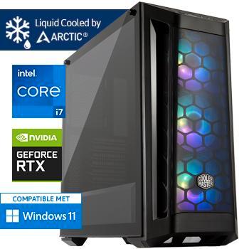 Core i7 12700F + Waterkoeling - RTX 4060 - 32GB - Game PC, Computers en Software, Desktop Pc's