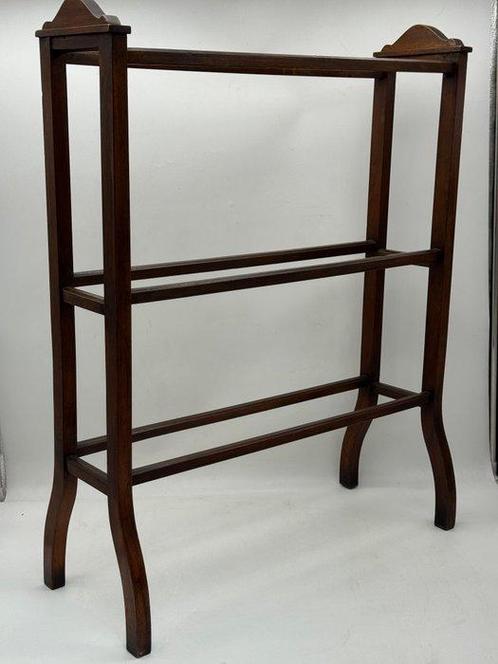 Standaard - Mahonie - Antieke handdoeken rek, Antiek en Kunst, Curiosa en Brocante