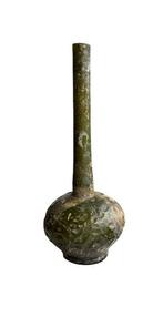 Islamitisch Glas Fles met bolvormige romp en buisvormige