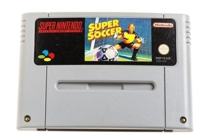 Super Soccer [Super Nintendo], Spelcomputers en Games, Games | Nintendo Super NES, Zo goed als nieuw, Ophalen of Verzenden