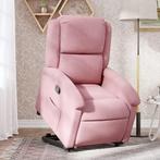 vidaXL Sta-op-stoel verstelbaar fluweel roze, Huis en Inrichting, Fauteuils, Verzenden, Nieuw