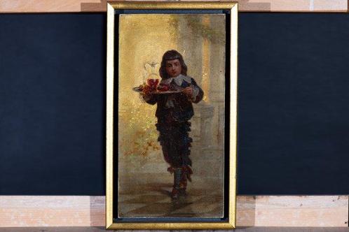 Hollandse School (XVIII) - Kamerheertje (NO RESERVE), Antiek en Kunst, Kunst | Schilderijen | Klassiek