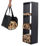 Houtopslag | Brandhoutrek | Houtrek | 40x28x120cm | Staal, Tuin en Terras, Verzenden