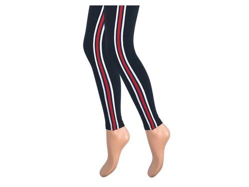 Dames legging - Katoen - Streep - Zwart, Kleding | Dames, Leggings, Maillots en Panty's, Verzenden