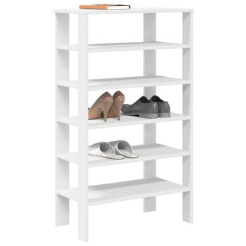 vidaXL Schoenenrek 61x32x105 cm bewerkt hout wit beschikbaar voor biedingen