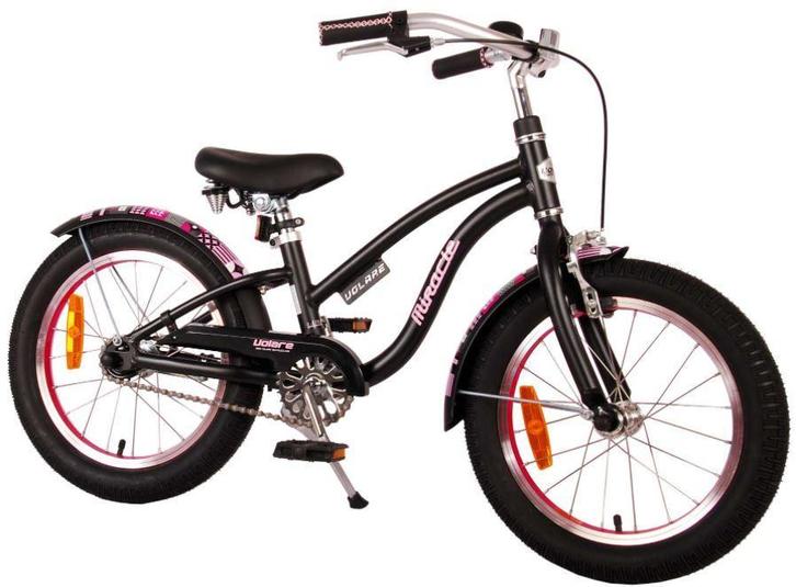 Meisjesfiets 16 Inch Volare Miracle Cruiser Mat Zwart 21687, Fietsen en Brommers, Fietsen | Kinderfietsjes, 16 tot 20 inch, Nieuw