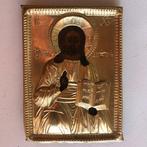 Reis-icoon - Christus Pantokrator - Hout, Zilver, Antiek en Kunst, Kunst | Niet-Westerse kunst