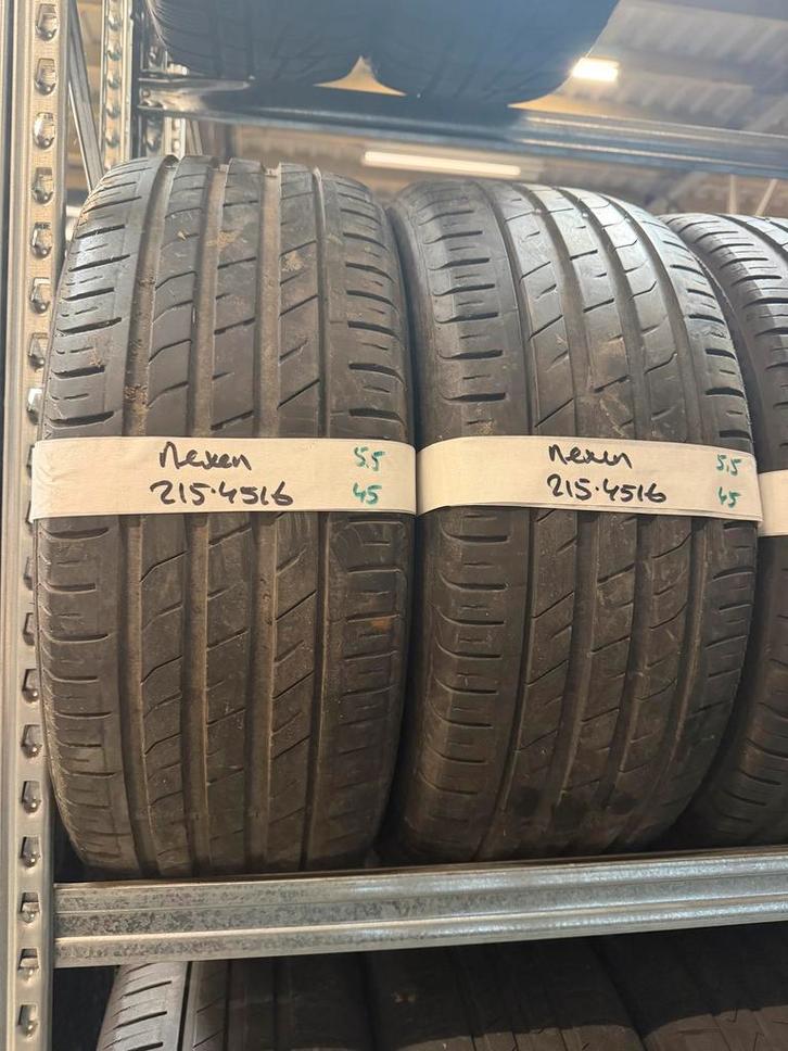 215-45-16 Nexen Zomerbanden 5.5mm Incl Montage 215 45 16, Auto-onderdelen, Banden en Velgen, 16 inch, Zomerbanden, 215 mm, Personenwagen