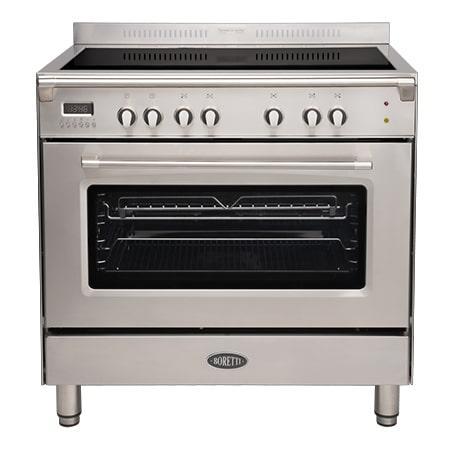 Boretti CFBI9015IX fornuis Vrijstaand fornuis2999, Witgoed en Apparatuur, Fornuizen, Nieuw, 95 cm of meer, Ophalen of Verzenden