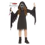 Ghost Face® Scream Kostuum Meisje Met Zilveren Masker, Verzenden, Nieuw, Feestartikel