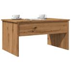 vidaXL Salontafel 80x50,5x41,5 cm bewerkt hout artisanaal, Verzenden, Nieuw, Overige houtsoorten, 50 tot 100 cm