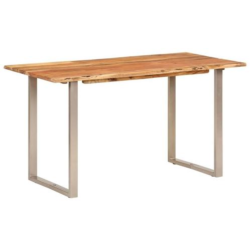 Eettafel Acacia 140cm | Retourdeal | 47% Korting!, Huis en Inrichting, Tafels | Eettafels, 50 tot 100 cm, 100 tot 150 cm, Rechthoekig