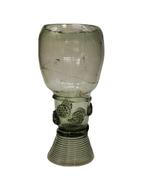 Wijnglas - Berkemeyer - beker met toegevoegde druppels, Antiek en Kunst, Antiek | Glas en Kristal