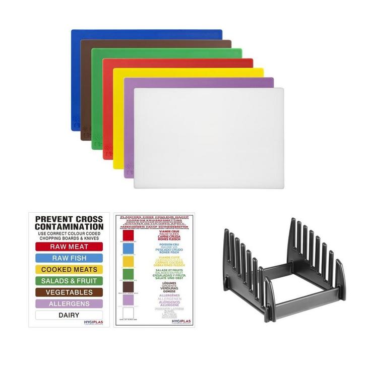 Snijplanken | 7-set | Kunststof | 450 x 300 x 10 mm, Zakelijke goederen, Horeca | Overige, Verzenden