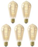 5 stuks Calex LED Rustieklamp ST64 E27 3.8W 250lm 2100K G..., Ophalen of Verzenden, Nieuw