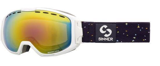 Sinner Mohawk - Skibril - Cat.3 - Volwassenen - White Red, Sport en Fitness, Skiën en Langlaufen, Verzenden