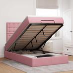 vidaXL Ottoman bed met matrassen en LEDs 120x200cm fluweel, Verzenden, Nieuw, Twijfelaar, 120 cm