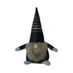 deurstopper kabouter klein ruit grijs 22cm, Huis en Inrichting, Woonaccessoires | Overige, Verzenden, Nieuw