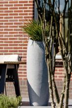 Ares XL 48x48x120 cm Grey, Tuin en Terras, Bloembakken en Plantenbakken, Verzenden, Nieuw, Rond, Beton