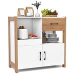 LIVSK Vitrinekast Koffiebar - Moderne Boerderijlook - Uitsch, Verzenden, Nieuw