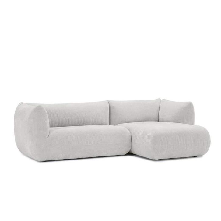 Loungebank Veendam - loungebanken - Wit, Huis en Inrichting, Banken | Sofa's en Chaises Longues, Nieuw, Stof