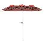 Parasol, Tuinparasol, Kantelbaar, Met Handslinger, Winddak,, Verzenden