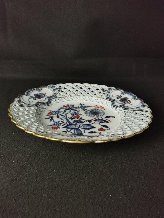 Meissen raro- Ricca Nobile Cipolla Blu rossa e oro - Piatto, Antiek en Kunst, Antiek | Glas en Kristal