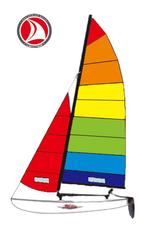 Ventoz Grootzeil Hobie Cat 16 Multi Colour, nieuw!, Watersport en Boten, Verzenden, Nieuw, 3 tot 6 meter, Minder dan 15 m²