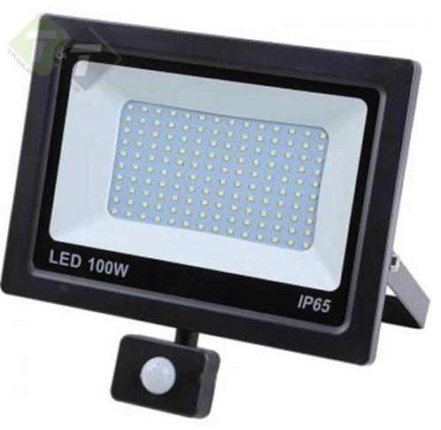 LED Straler + Sensor, Werklamp, Bouwlamp Led, Ledlamp, 100W,, Doe-het-zelf en Verbouw, Bouwverlichting, Overige typen, Nieuw, Ophalen of Verzenden