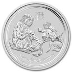 Lunar II - Year of the Monkey - 2 oz 2016 (34.368 oplage), Verzenden, Losse munt, Zilver