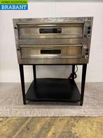 RVS Dubbele Pizzaoven Oven 2 x 9 Pizzas 35 cm doorsnee 400V, Ophalen of Verzenden, Gebruikt