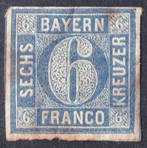 Beieren 1861/1862 - Lote BAVIÈRE - Y&T 11, 13 & 14, Postzegels en Munten, Postzegels | Europa | Duitsland