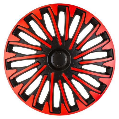 Wieldoppen  Soho 15-inch zwart/rood, Auto diversen, Wieldoppen, Verzenden