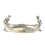 WMF / Geislingen - Jardinière - Tin, Glas - L. 38 cm, Antiek en Kunst