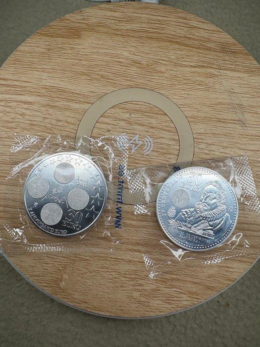 Spanje. 30 Euro 2012 / 2016 (2 pieces) (Zonder Minimumprijs), Postzegels en Munten, Munten | Europa | Euromunten
