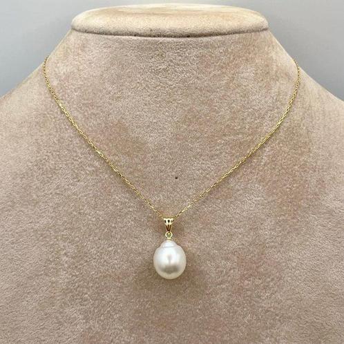 Zonder Minimumprijs - Hanger - 18 karaat Geel goud Parel -, Sieraden, Tassen en Uiterlijk, Antieke sieraden