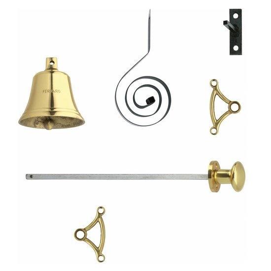 Trekbel messing gelakt, Doe-het-zelf en Verbouw, Hang- en Sluitwerk, Overige typen, Nieuw, Koper of Messing, Ophalen of Verzenden