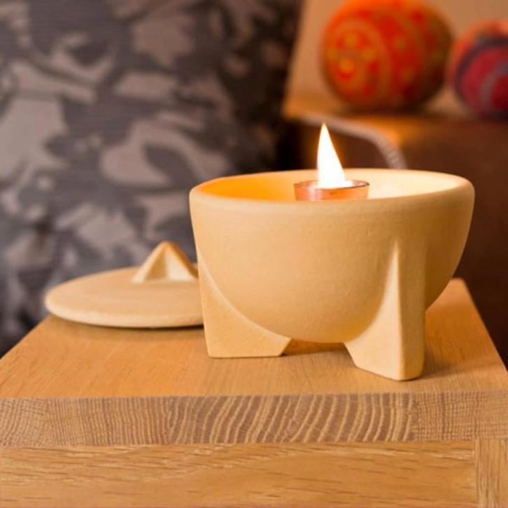 Smeltvuur Indoor CeraNatur®, Huis en Inrichting, Woonaccessoires | Kandelaars en Kaarsen, Minder dan 25 cm, Crème, Overige kleuren