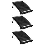 vidaXL Zwembadverwarmingspaneel solar 3 st gebogen 72,5x46, Verzenden, Nieuw
