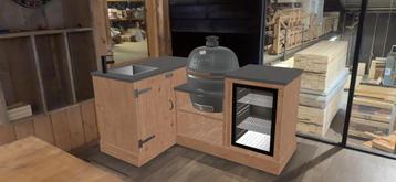 Houten Buitenkeuken op maat samenstellen! beschikbaar voor biedingen
