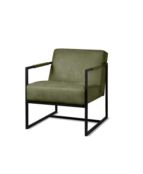 Fauteuil Star - fauteuils - Groen, Huis en Inrichting, Stoelen, Nieuw, Leer