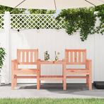 vidaXL Tuinbank met tafel 2-zits massief douglashout, Tuin en Terras, Tuinbanken, Verzenden, Nieuw