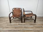 Tito Agnoli - Fauteuil (2) - Tito Agnoli safari fauteuils in