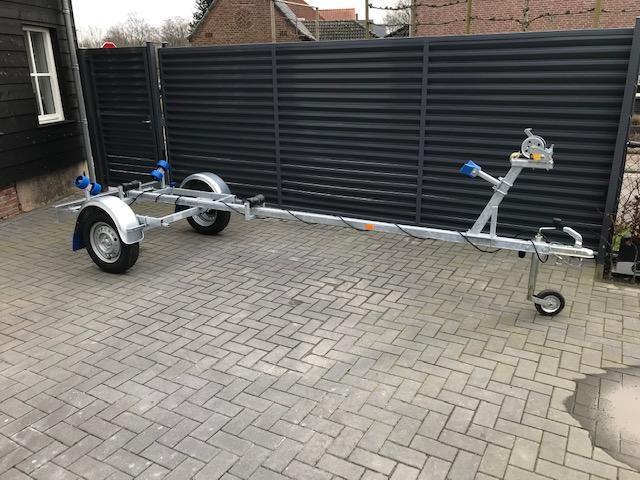 Nieuwe boottrailer ongeremd uit voorraad vanaf €. 995,-, Watersport en Boten, Boottrailers, Minder dan 1500 kg, Minder dan 6 meter