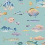 Profhome 396963-GU Kinderbehang dieren patroon mat blauw, Verzenden