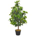 vidaXL Kunstplant met pot laurierboom 90 cm groen, Verzenden, Nieuw
