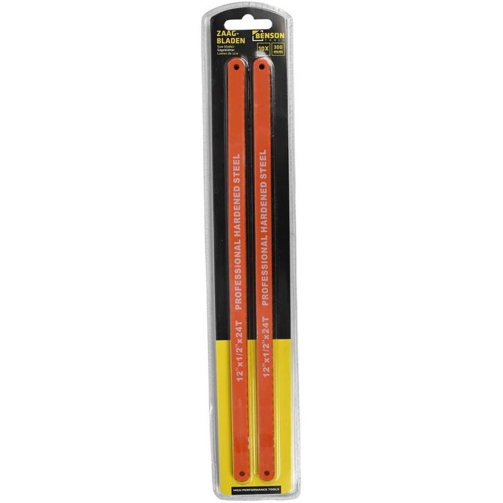 Benson IJzerzaagbladen - 300 mm - Verharde tanden - Gehar..., Doe-het-zelf en Verbouw, Gereedschap | Handgereedschap, Nieuw, Ophalen of Verzenden