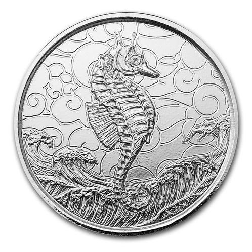 Samoa Seahorse 1 oz 2020 (7.500 oplage), Postzegels en Munten, Munten | Amerika, Losse munt, Zilver, Verzenden